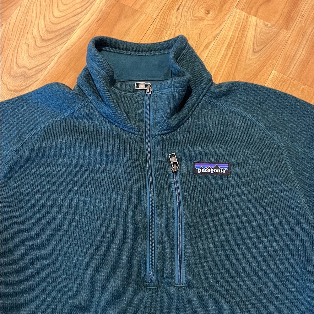 Patagonia Better Sweater 1/4 zip fleece Pinyon Green  Pullover size M